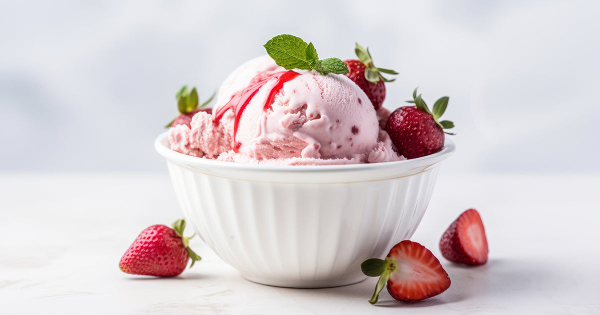 Homemade Strawberry Ice Cream